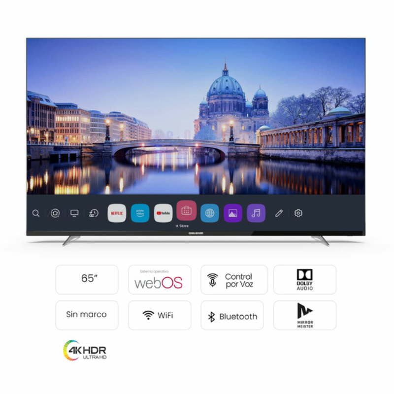 Televisor 50 Pulgadas Challenger Android TV UHD Smart TV Bluetooth -  Netflix - Challenger