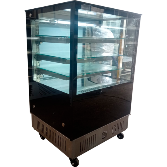 Vitrina Pastelera Fría de 80 con 3 Niveles Cm en Acero Inoxidable – RPR-80-3L