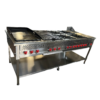 Módulo industrial en acero inoxidable con plancha y parrilla